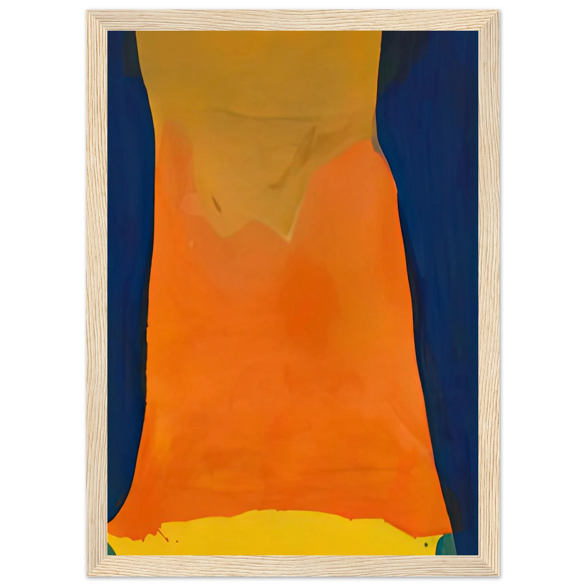 Orange Mood, 1963-64- Framed Poster | Helen Frankenthaler Framed Prints Wall Art | Frankenthaler Helen