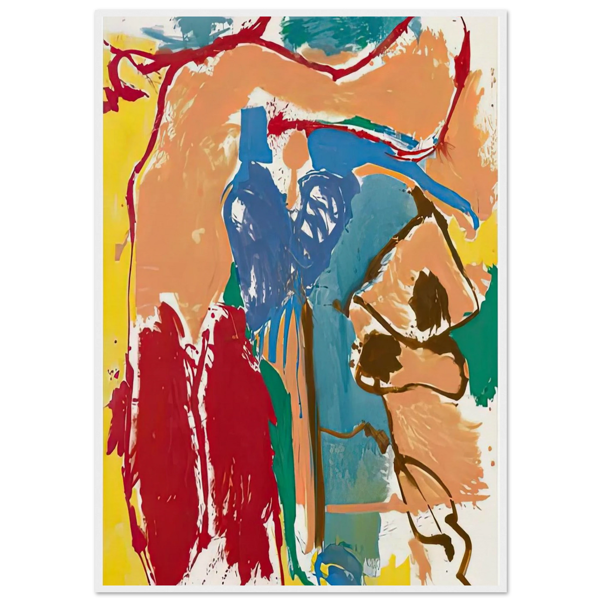 Mediterranean Thoughts, 1960- Framed Poster | Helen Frankenthaler Framed Prints Wall Art | Frankenthaler Helen