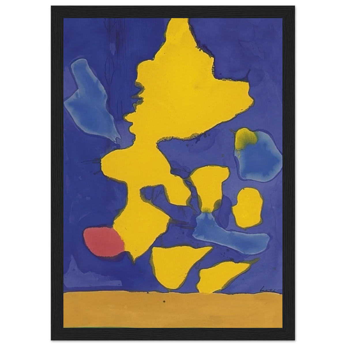 Saturn Revisited - 1964 Framed Poster | Helen Frankenthaler Framed Prints Wall Art | Frankenthaler Helen