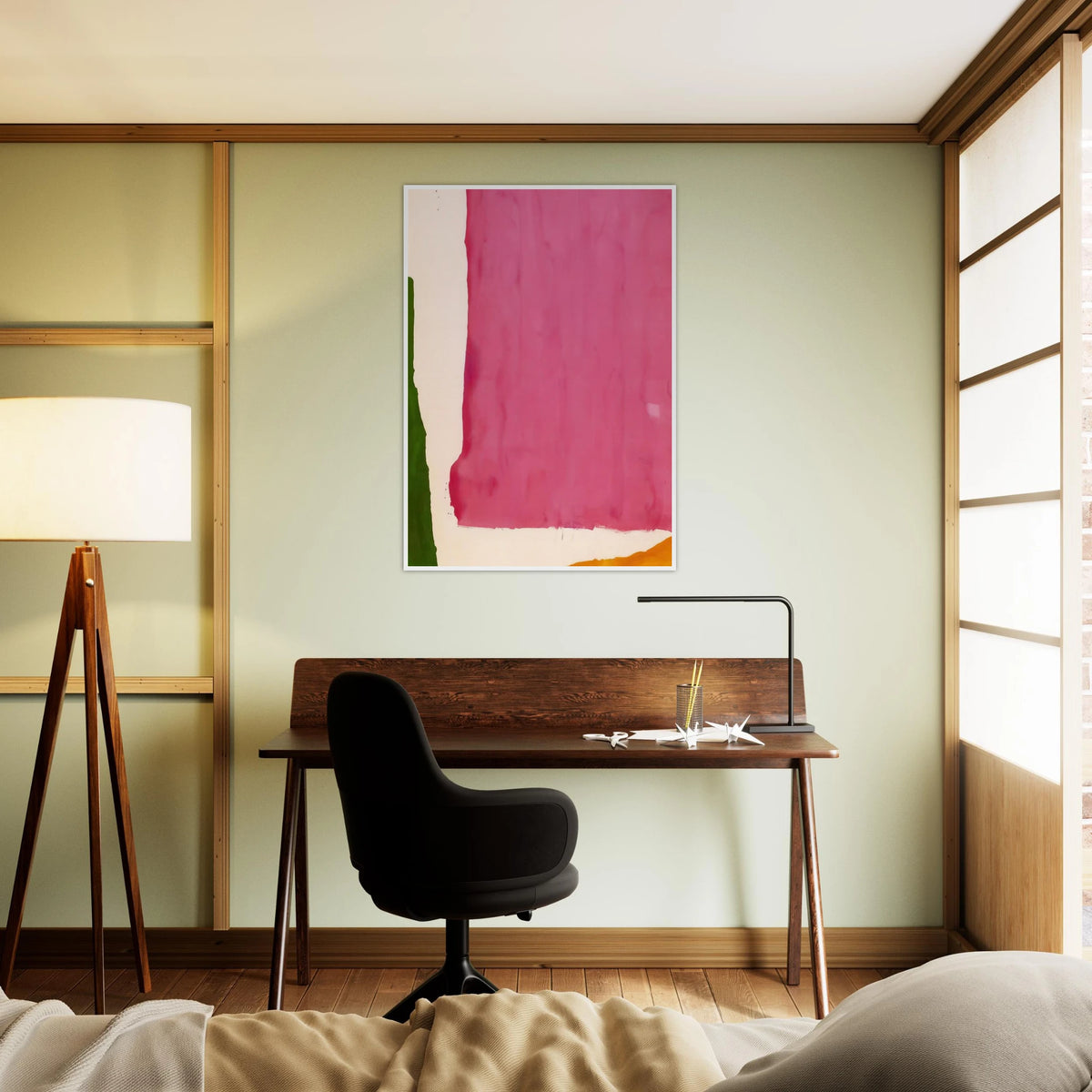 Mauve District - 1966 Framed Poster | Helen Frankenthaler Framed Prints Wall Art | Frankenthaler Helen