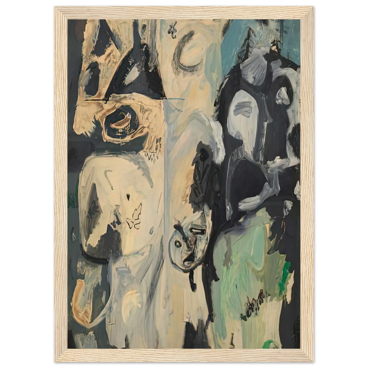 Untitled, 1950- Framed Poster | Helen Frankenthaler Framed Prints Wall Art | Frankenthaler Helen