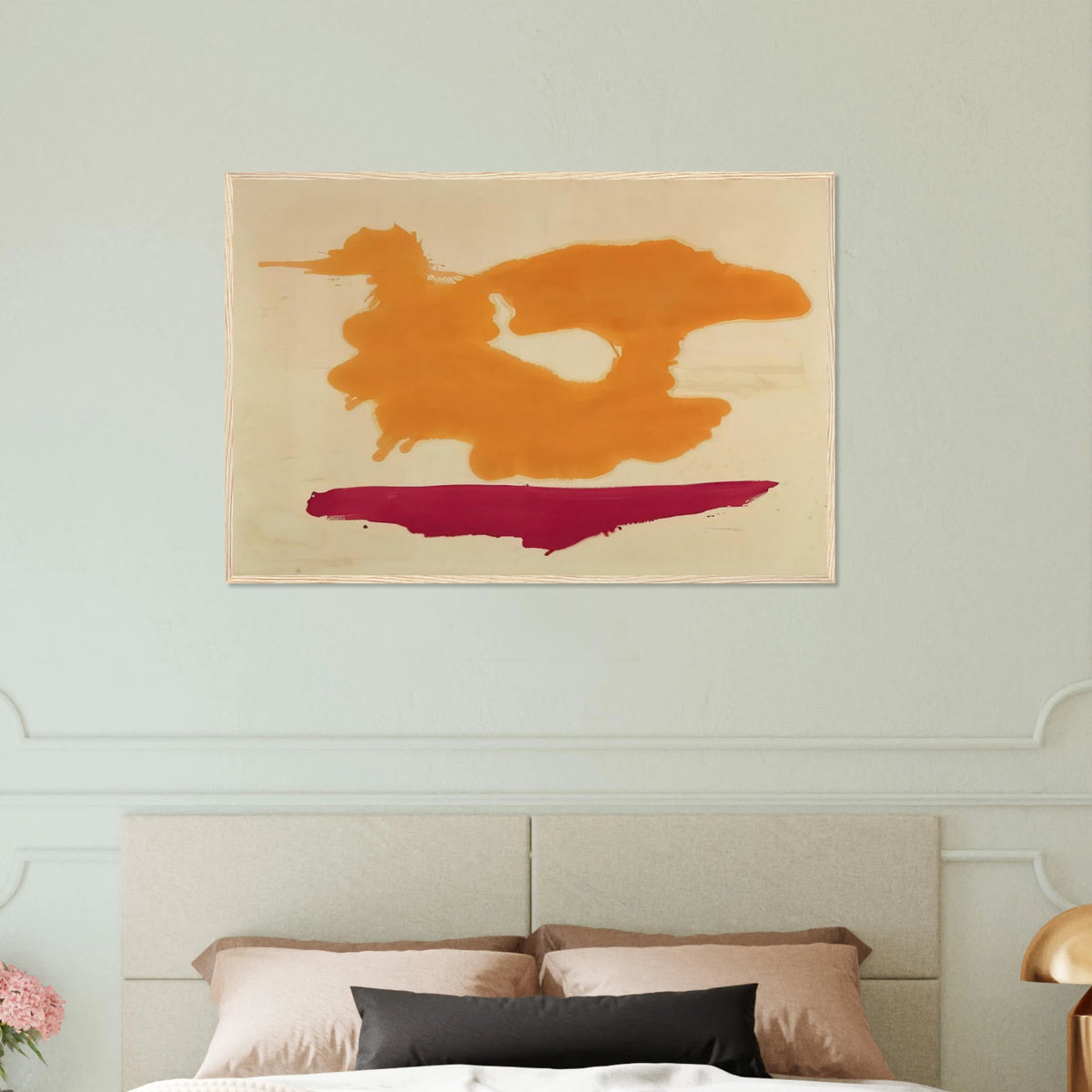 Only Orange - 1963 Framed Poster | Helen Frankenthaler Framed Prints Wall Art | Frankenthaler Helen