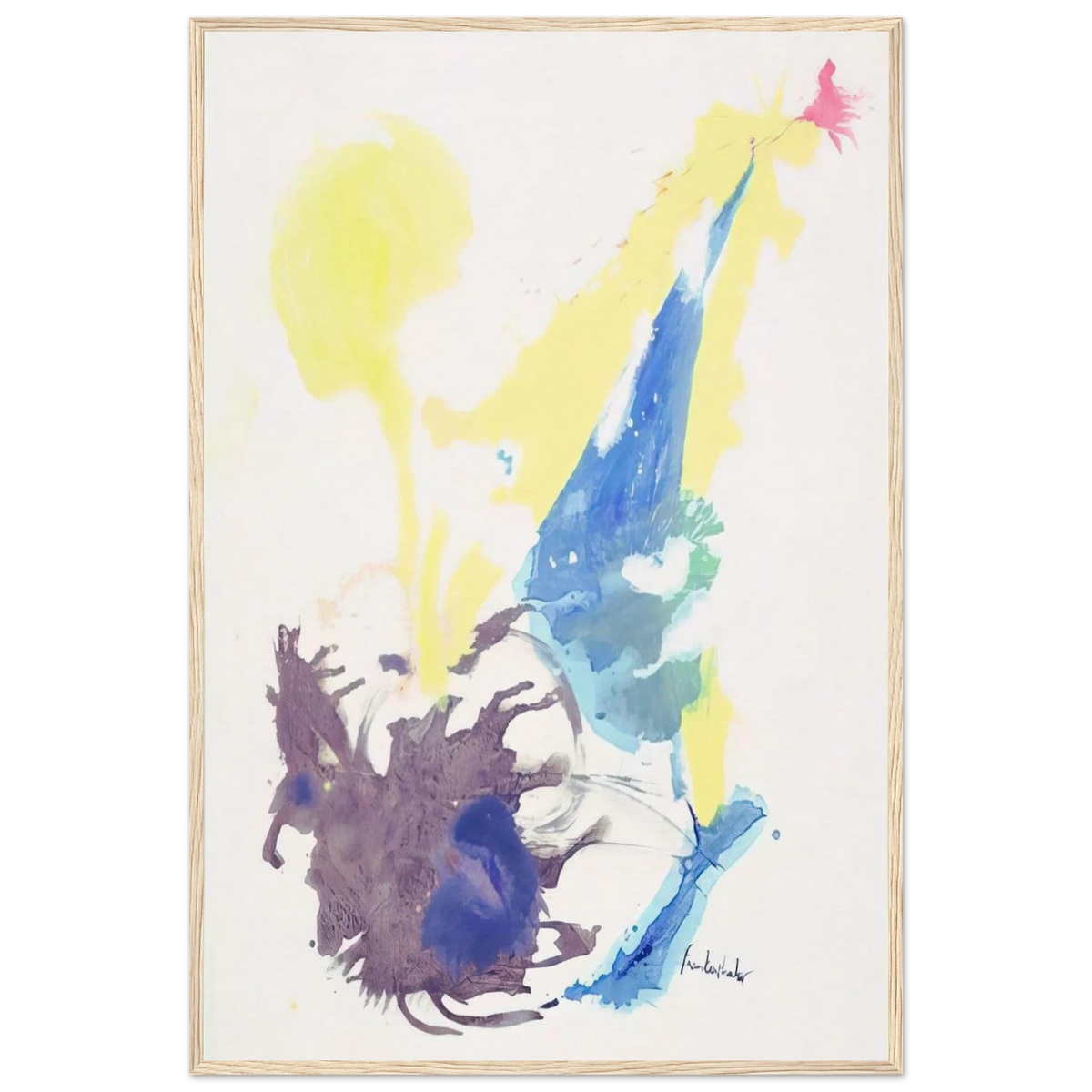 Moving Day - 1961 Framed Poster | Helen Frankenthaler Framed Prints Wall Art | Frankenthaler Helen