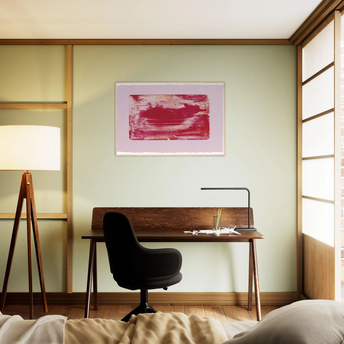 The Red Sea - 1982 Framed Poster | Helen Frankenthaler Framed Prints Wall Art | Frankenthaler Helen