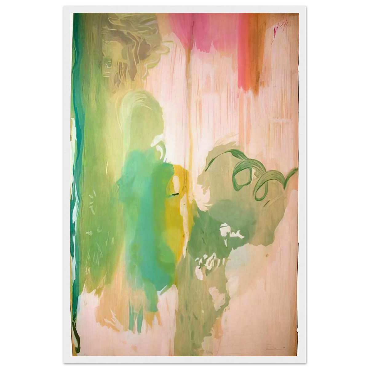 Snow Pines - 2004 Framed Poster | Helen Frankenthaler Framed Prints Wall Art | Frankenthaler Helen