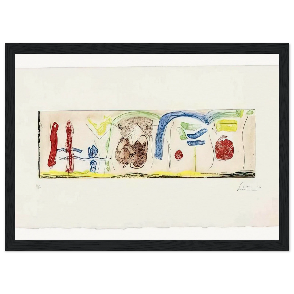 Bridges - 1996 Framed Poster | Helen Frankenthaler Framed Prints Wall Art | Frankenthaler Helen
