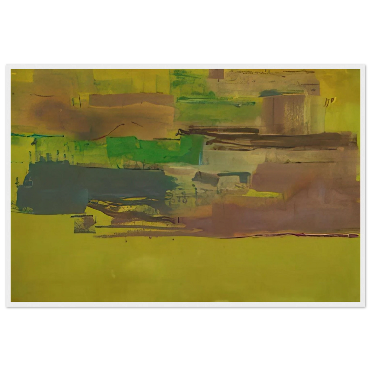 August Deep - 1978 Framed Poster | Helen Frankenthaler Framed Prints Wall Art | Frankenthaler Helen