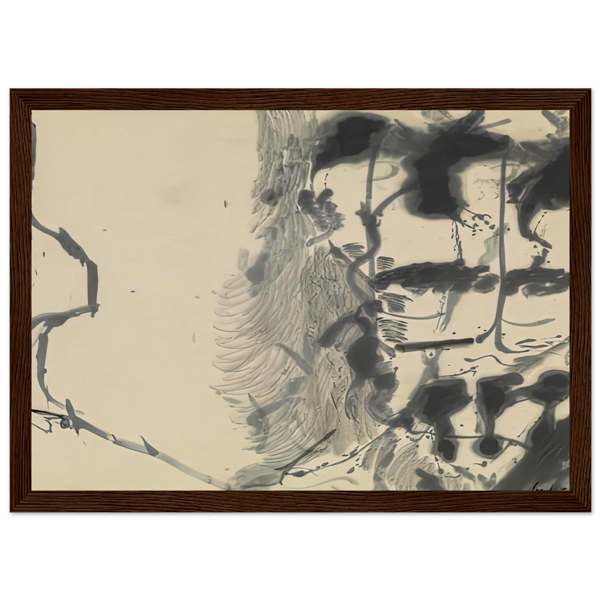 New York Bamboo, 1957- Framed Poster | Helen Frankenthaler Framed Prints Wall Art | Frankenthaler Helen