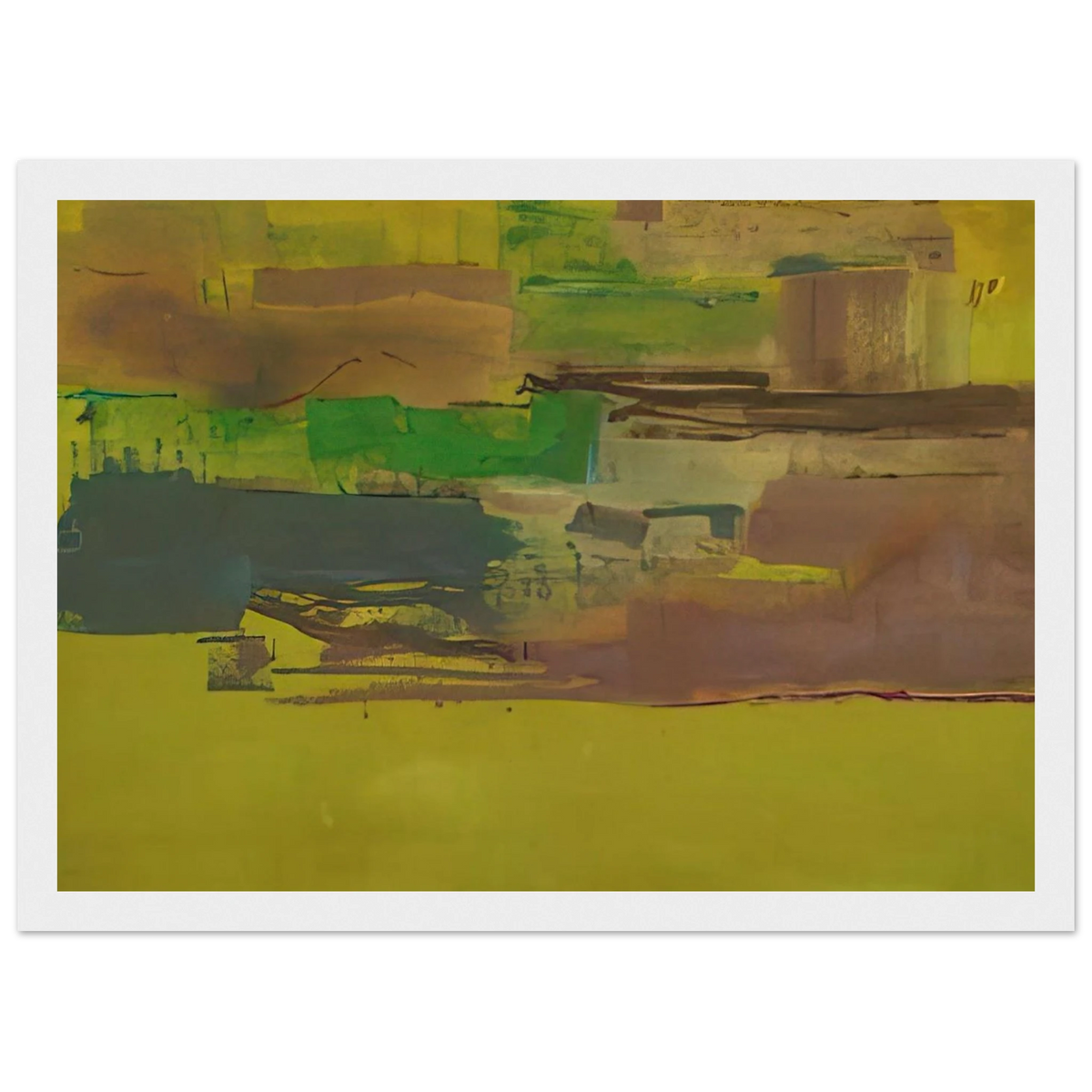 August Deep - 1978 Framed Poster | Helen Frankenthaler Framed Prints Wall Art | Frankenthaler Helen
