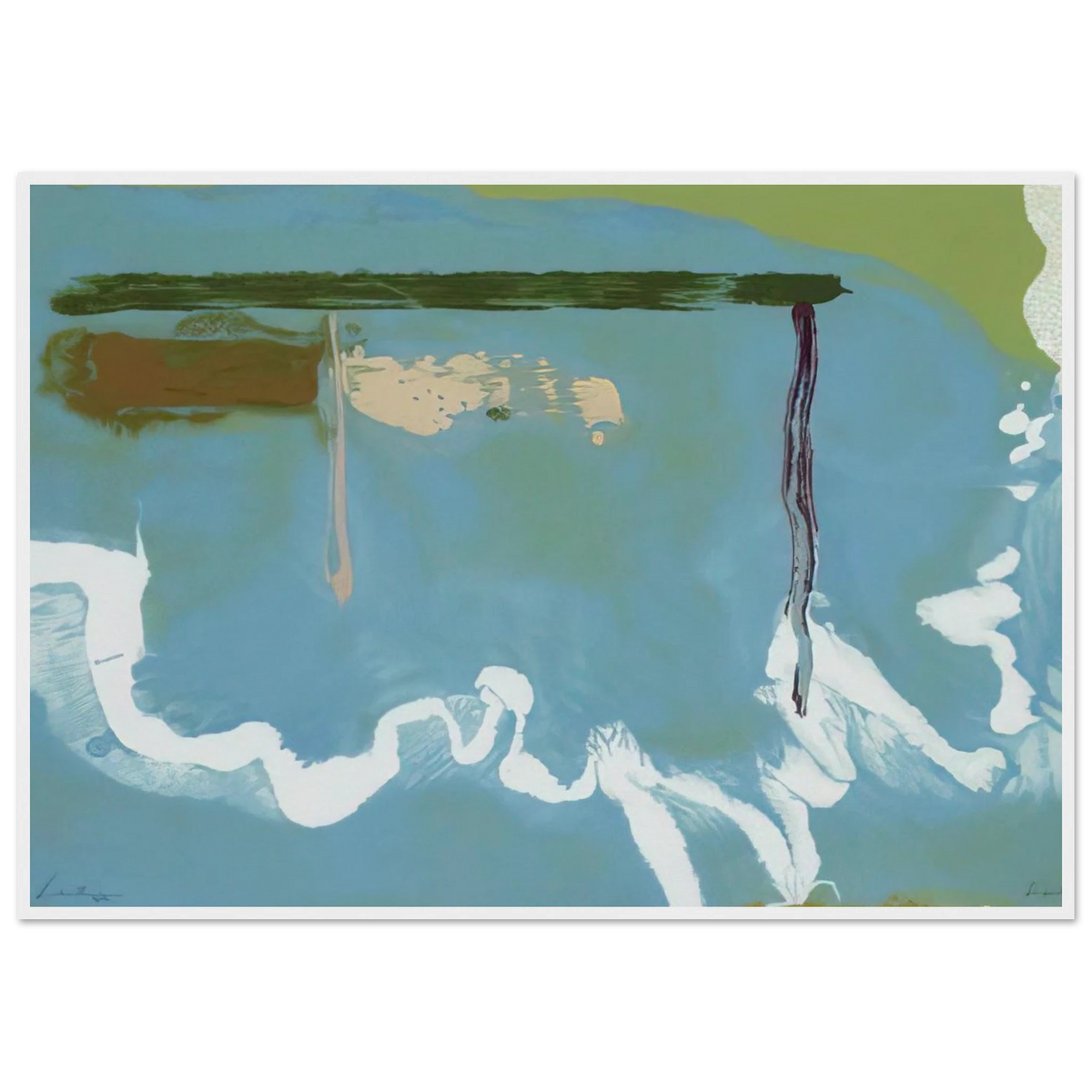Skywriting - 1997 Framed Poster | Helen Frankenthaler Framed Prints Wall Art | Frankenthaler Helen