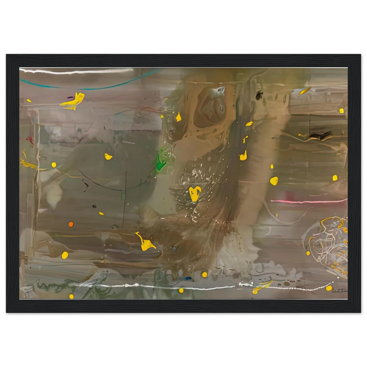 Halley’s Comet, 1985- Framed Poster | Helen Frankenthaler Framed Prints Wall Art | Frankenthaler Helen