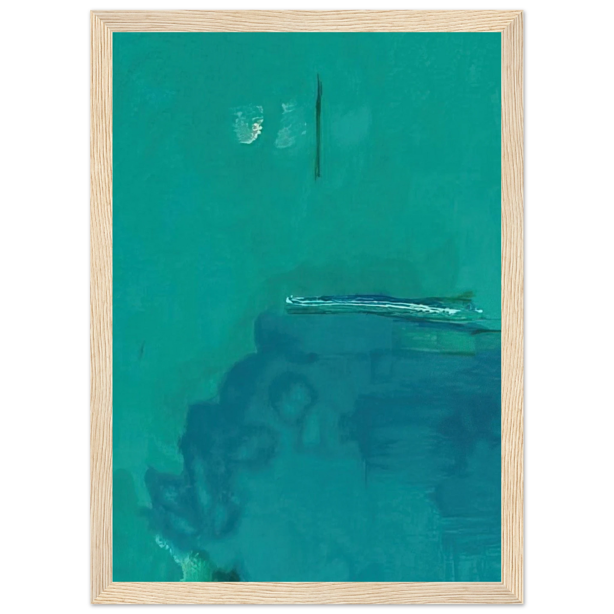 Contentment Island - 2004 Framed Poster | Helen Frankenthaler Framed Prints Wall Art | Frankenthaler Helen