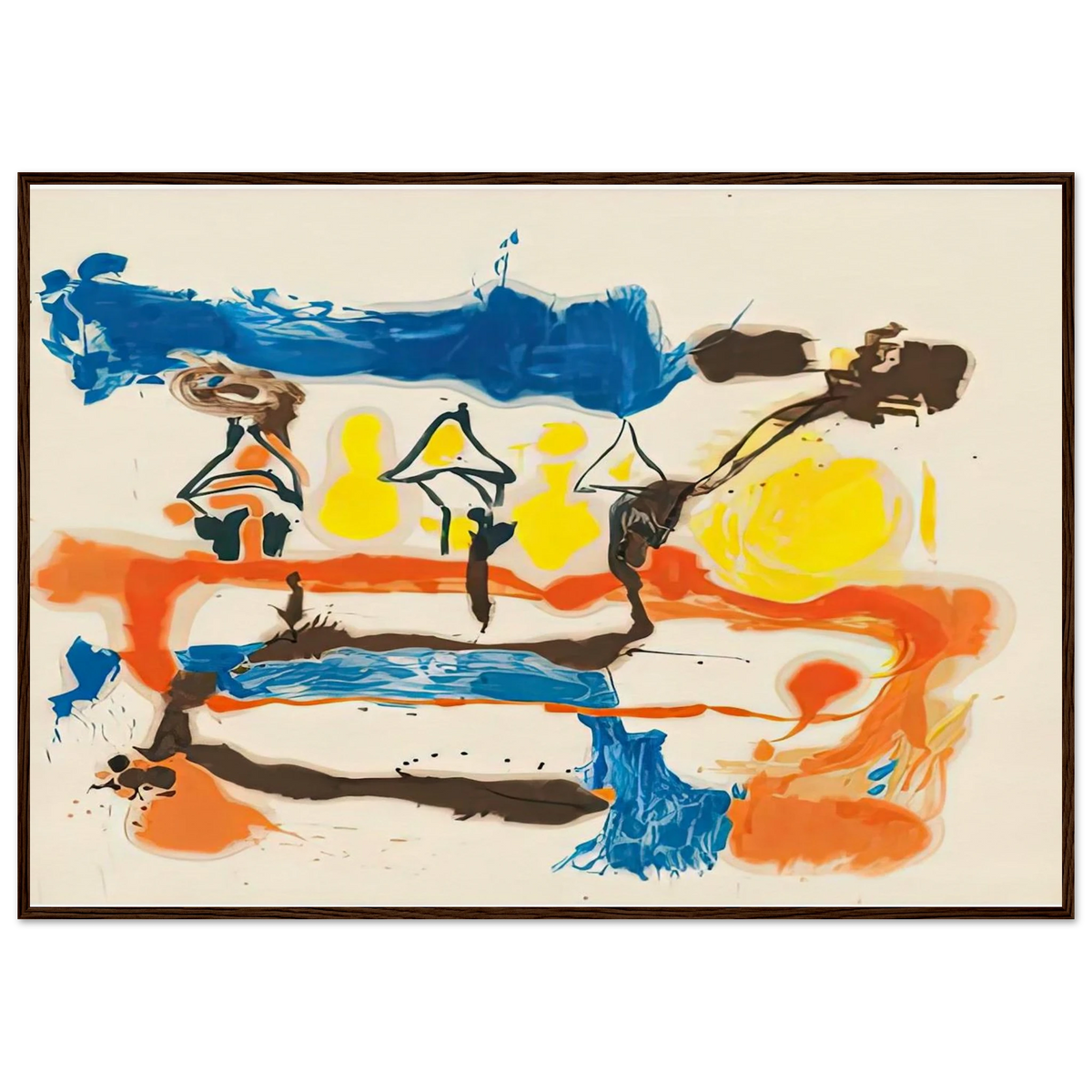 Fable, 1961- Framed Poster | Helen Frankenthaler Framed Prints Wall Art | Frankenthaler Helen