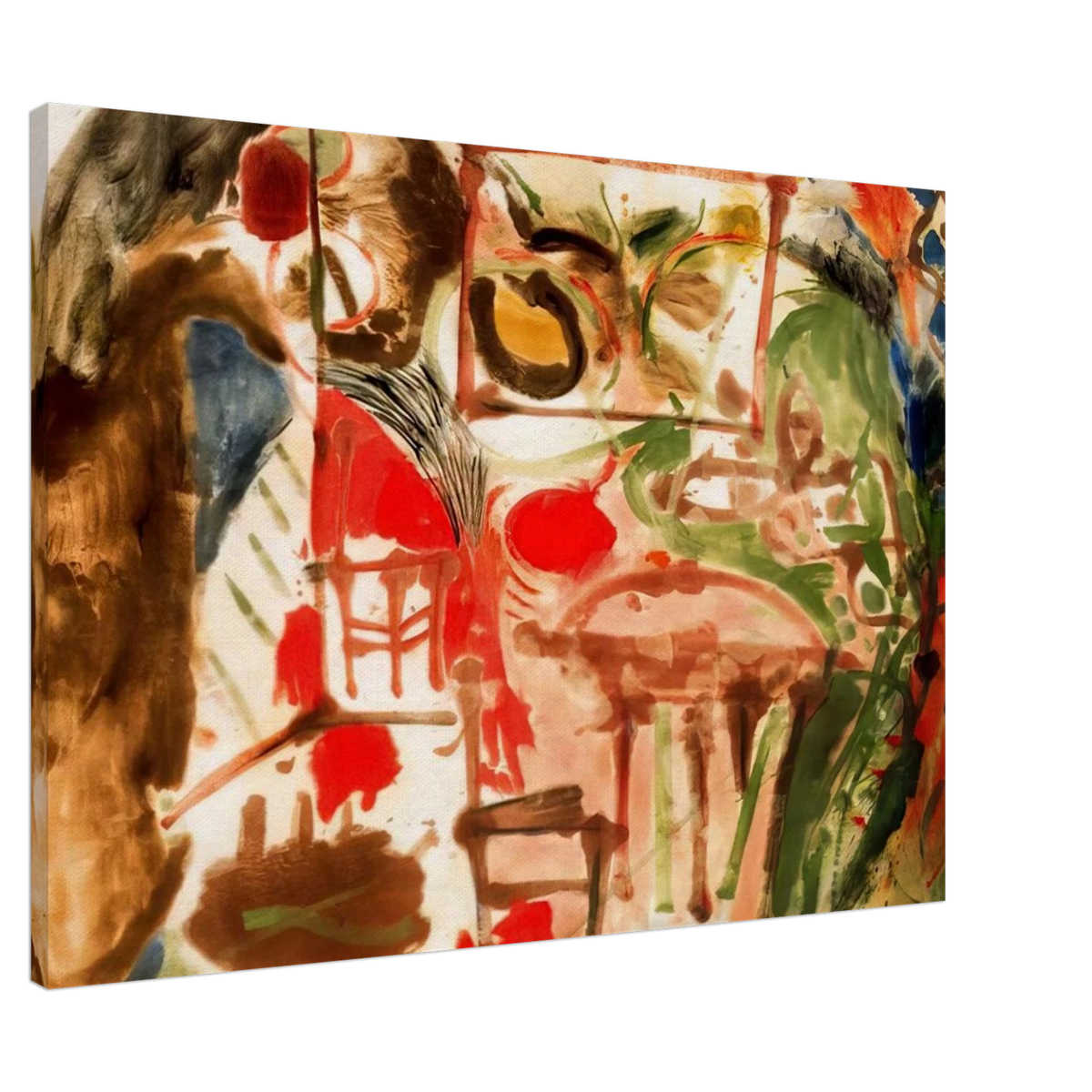 Interior - 1957 Canvas | Helen Frankenthaler Canvas | Frankenthaler Helen