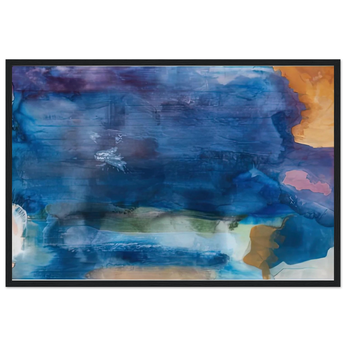 Riverhead, 1963-64- Framed Poster | Helen Frankenthaler Framed Prints Wall Art | Frankenthaler Helen