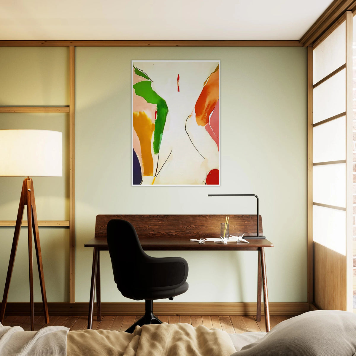 Living Edge - 1973 Framed Poster | Helen Frankenthaler Framed Prints Wall Art | Frankenthaler Helen