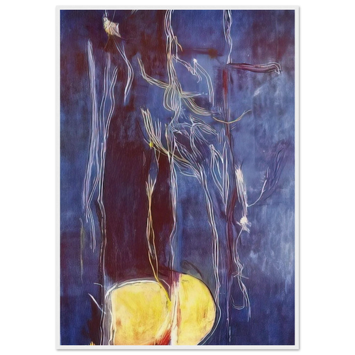 All About Blue - 1994 Framed Poster | Helen Frankenthaler Framed Prints Wall Art | Frankenthaler Helen