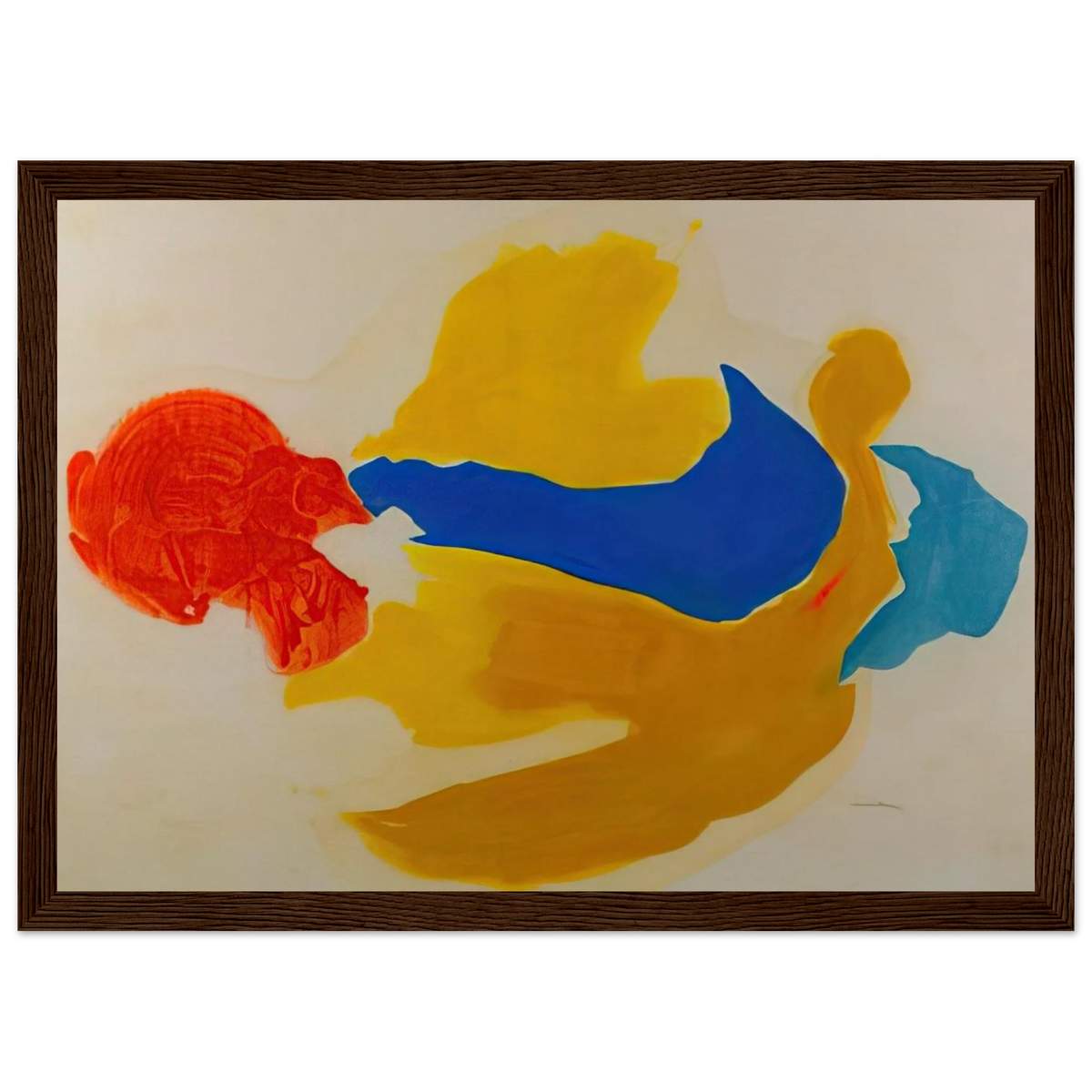 Blue Jay - 1963  United States Framed Poster | Helen Frankenthaler Framed Prints Wall Art | Frankenthaler Helen