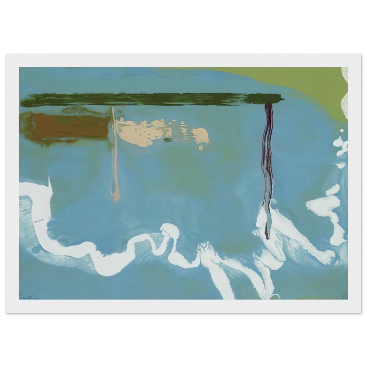 Skywriting - 1997 Framed Poster | Helen Frankenthaler Framed Prints Wall Art | Frankenthaler Helen