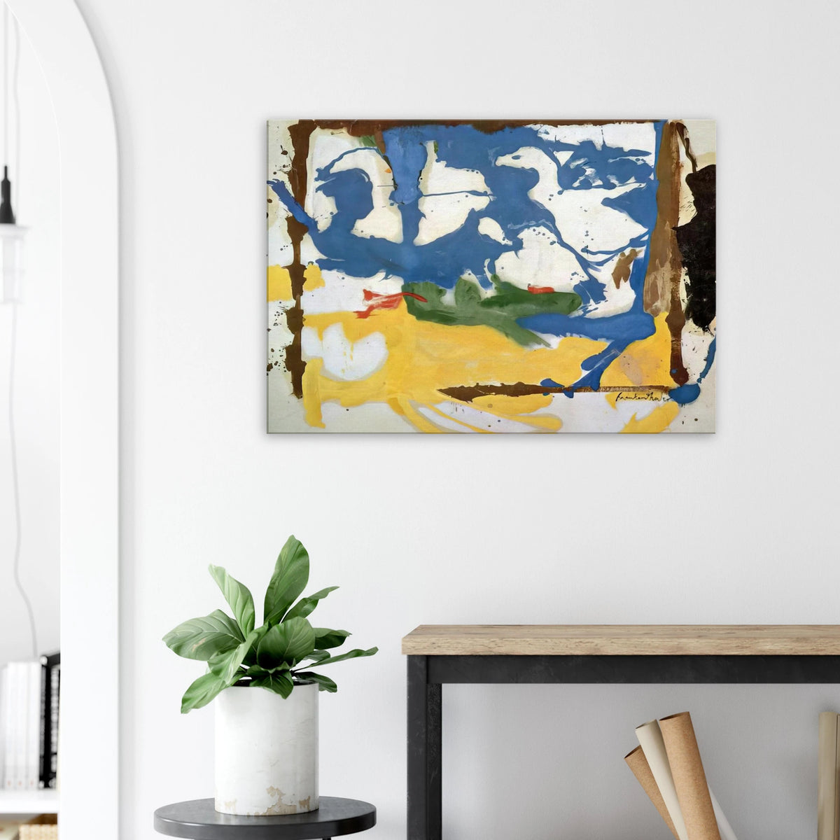 Swan Lake #2 - 1961 Canvas | Helen Frankenthaler Canvas | Frankenthaler Helen