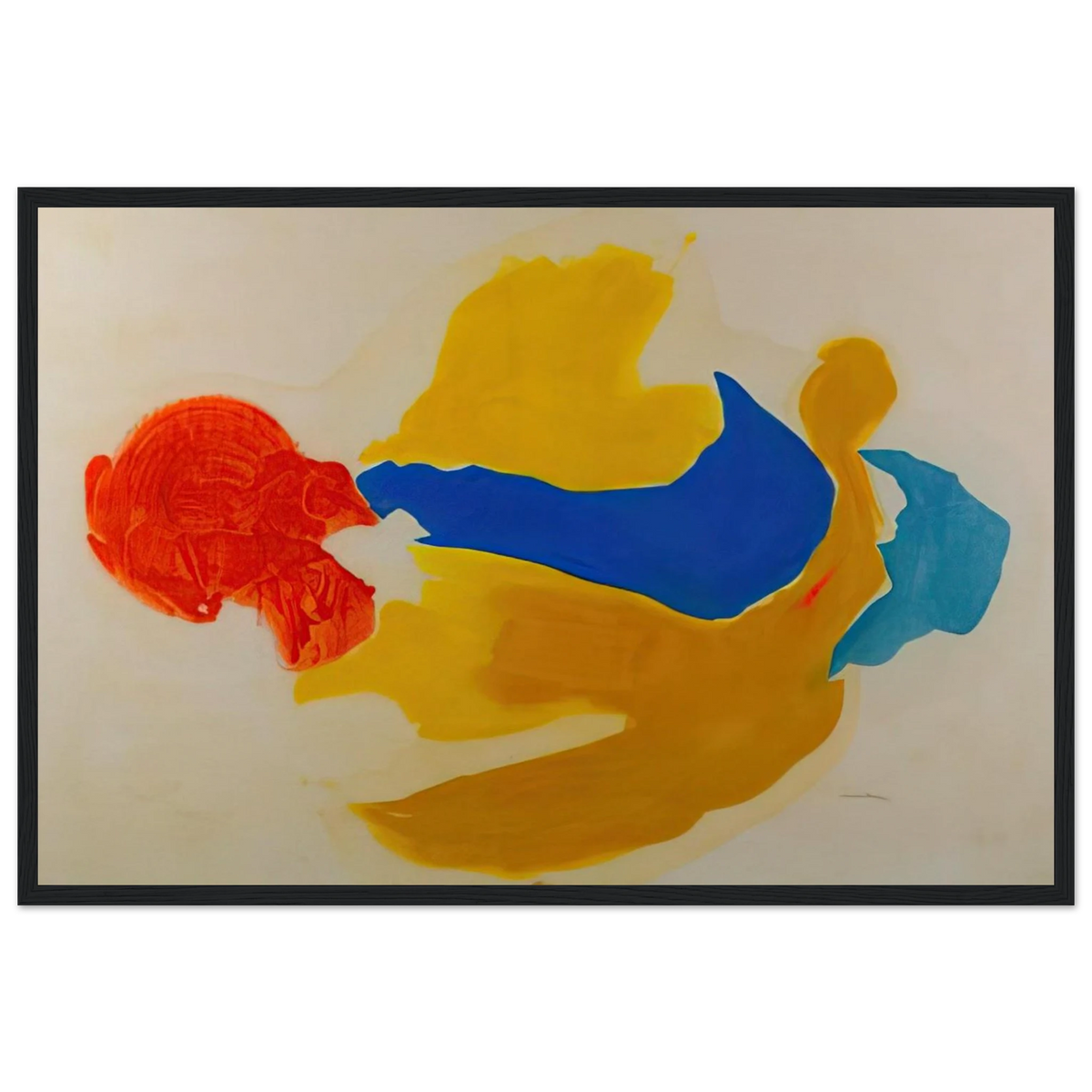 Blue Jay - 1963  United States Framed Poster | Helen Frankenthaler Framed Prints Wall Art | Frankenthaler Helen
