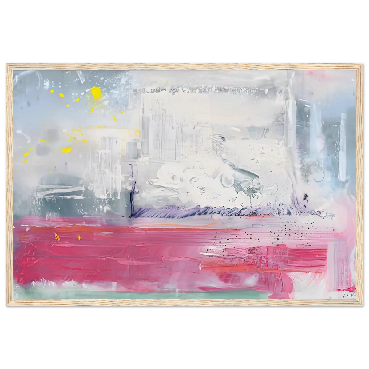 Hot Ice, 1990- Framed Poster | Helen Frankenthaler Framed Prints Wall Art | Frankenthaler Helen