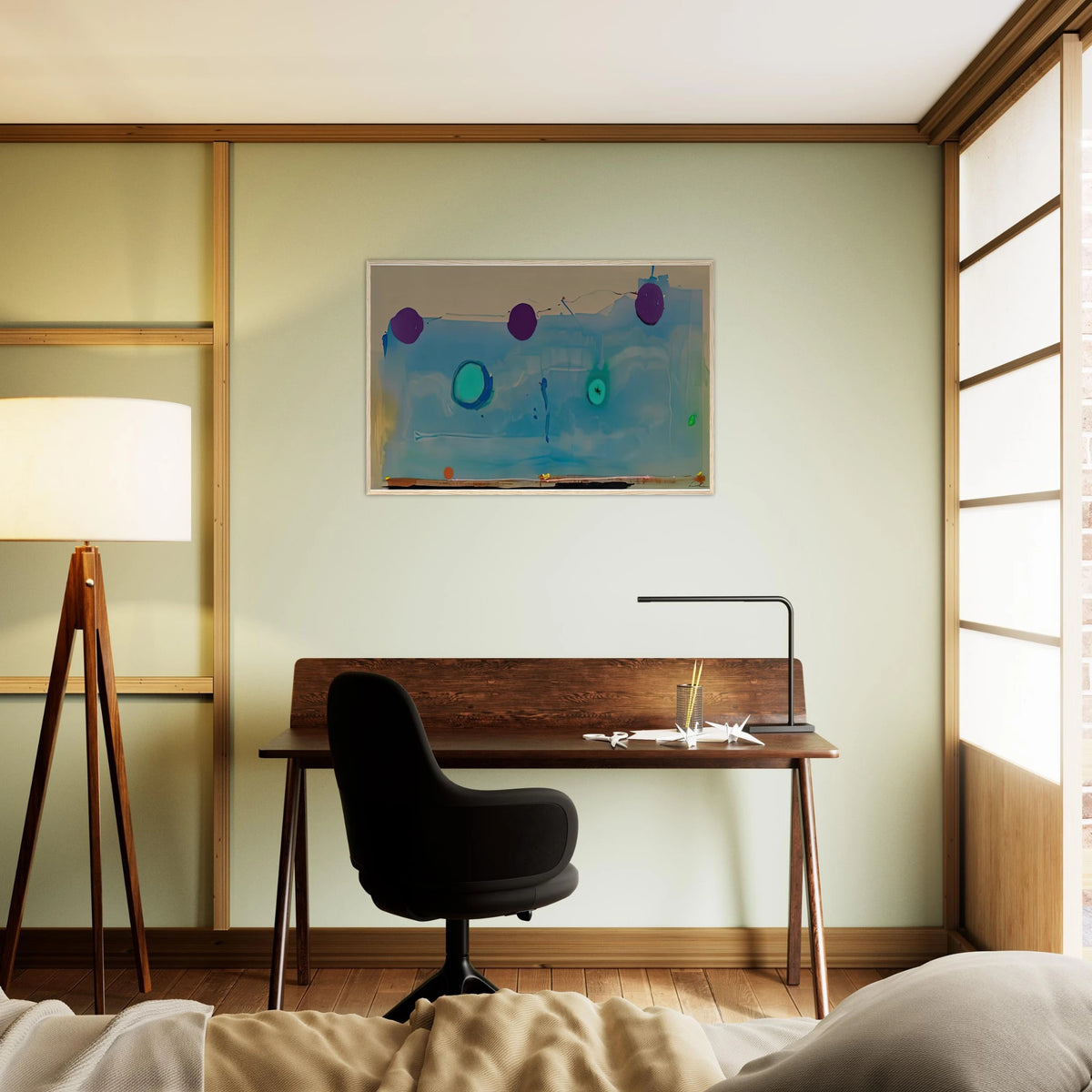 Water Shadows, 1988- Framed Poster | Helen Frankenthaler Framed Prints Wall Art | Frankenthaler Helen