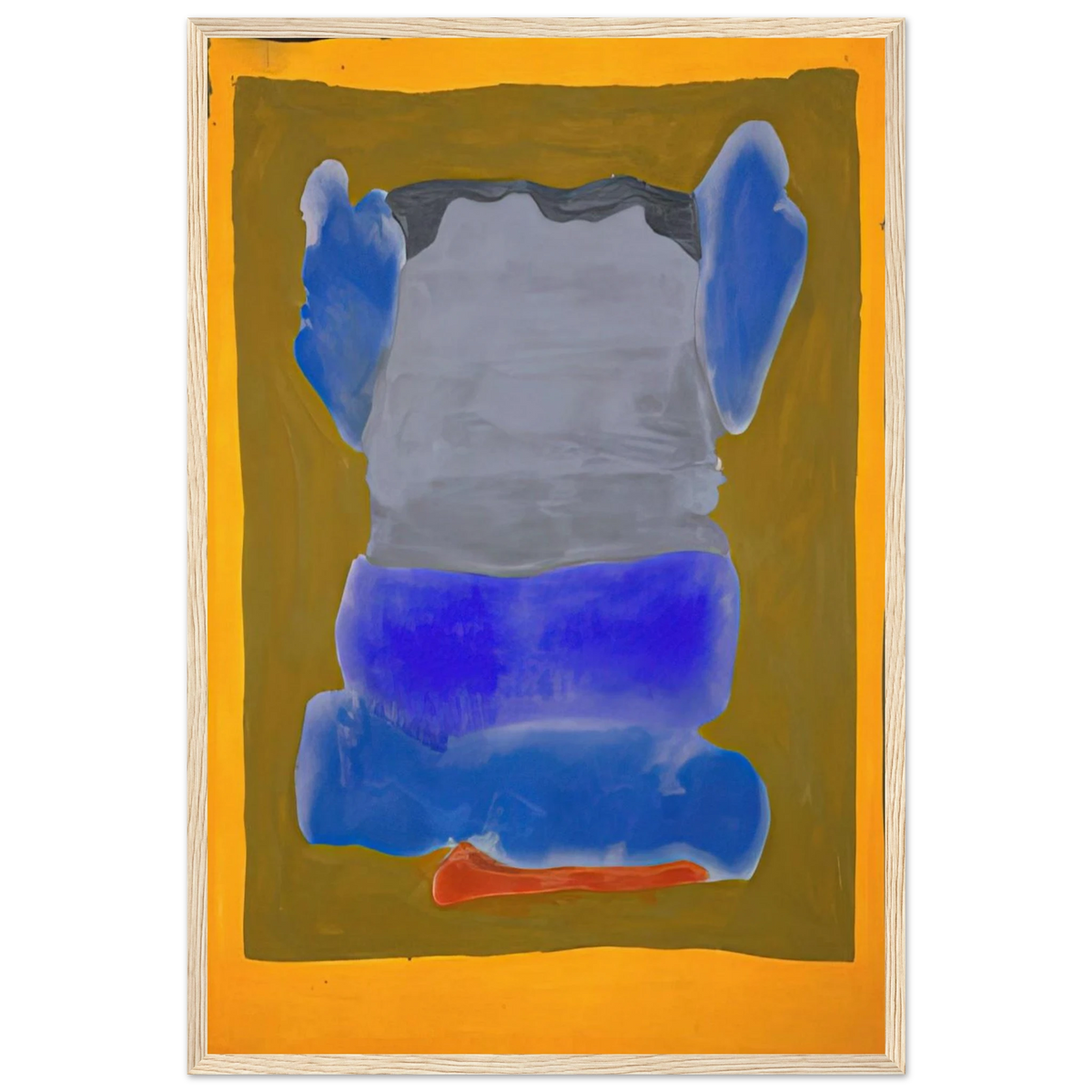 Buddha s Court - 1964 Framed Poster | Helen Frankenthaler Framed Prints Wall Art | Frankenthaler Helen