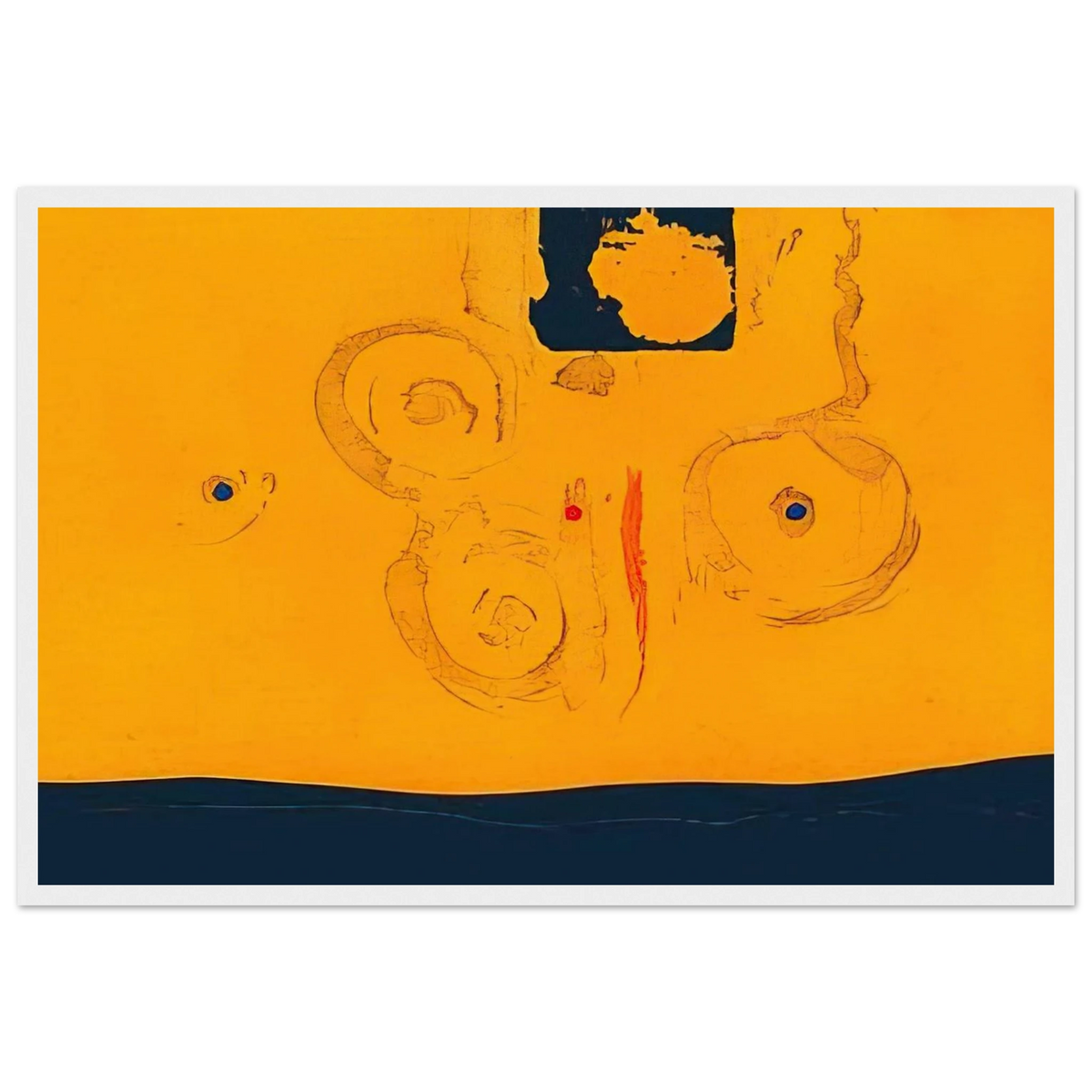 Plaza Real - 1988 Framed Poster | Helen Frankenthaler Framed Prints Wall Art | Frankenthaler Helen