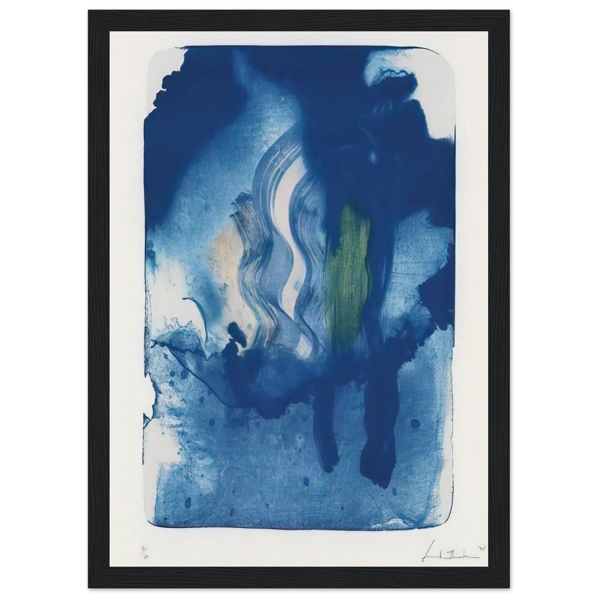 Reflections V - 1995 Framed Poster | Helen Frankenthaler Framed Prints Wall Art | Frankenthaler Helen