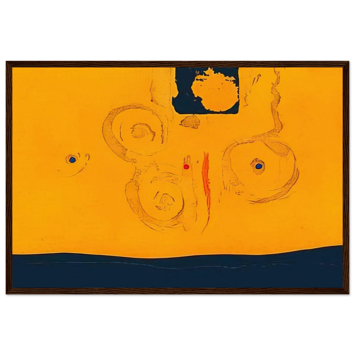 Plaza Real - 1988 Framed Poster | Helen Frankenthaler Framed Prints Wall Art | Frankenthaler Helen