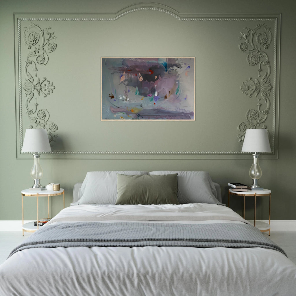 Grey Fireworks - 2000 Framed Poster | Helen Frankenthaler Framed Prints Wall Art | Frankenthaler Helen
