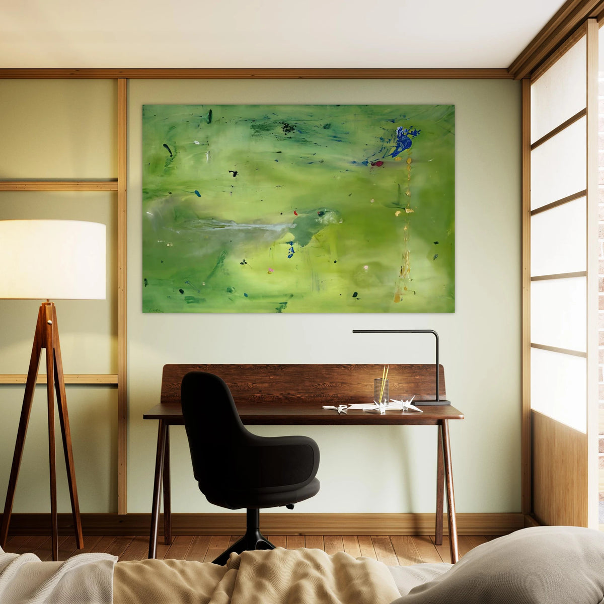 A Green Thought in a Green Shade - 1981 Poster | Helen Frankenthaler Poster | Frankenthaler Helen