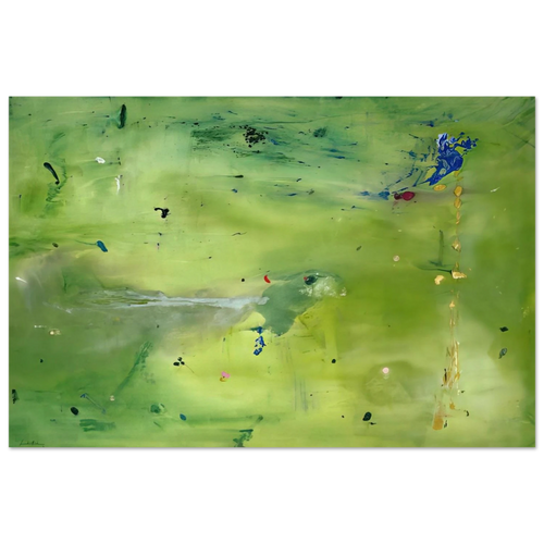 A Green Thought in a Green Shade - 1981 Poster | Helen Frankenthaler Poster | Frankenthaler Helen
