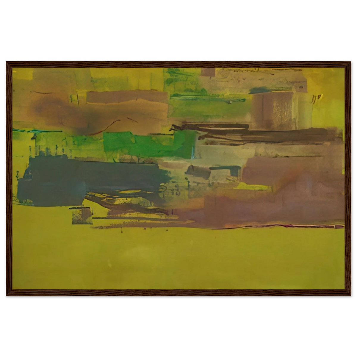 August Deep - 1978 Framed Poster | Helen Frankenthaler Framed Prints Wall Art | Frankenthaler Helen