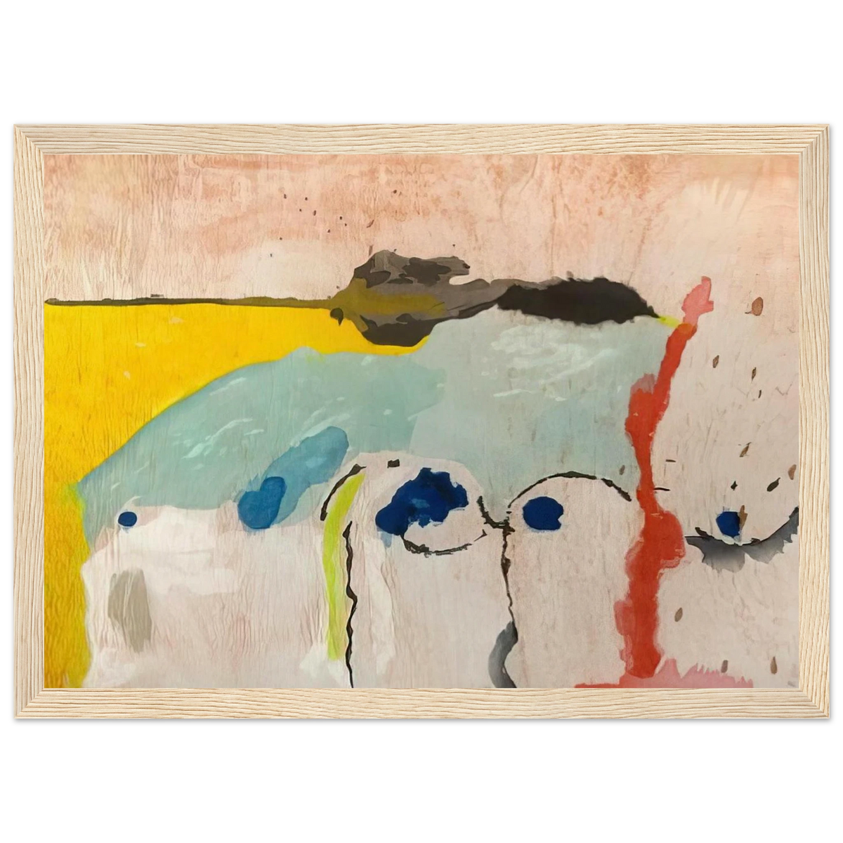 Tales of Genji I - 1998 Framed Poster | Helen Frankenthaler Framed Prints Wall Art | Frankenthaler Helen