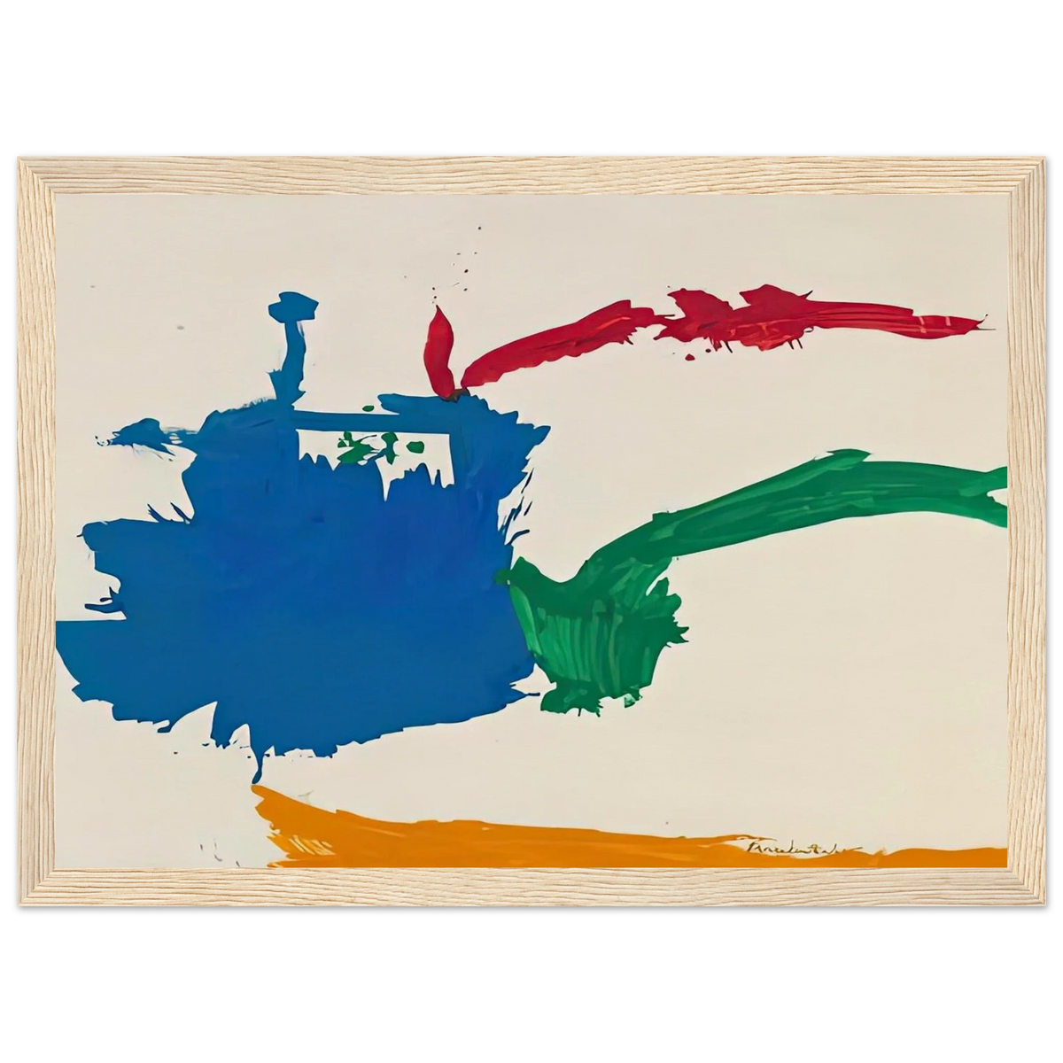 Italian Beach, 1960- Framed Poster | Helen Frankenthaler Framed Prints Wall Art | Frankenthaler Helen