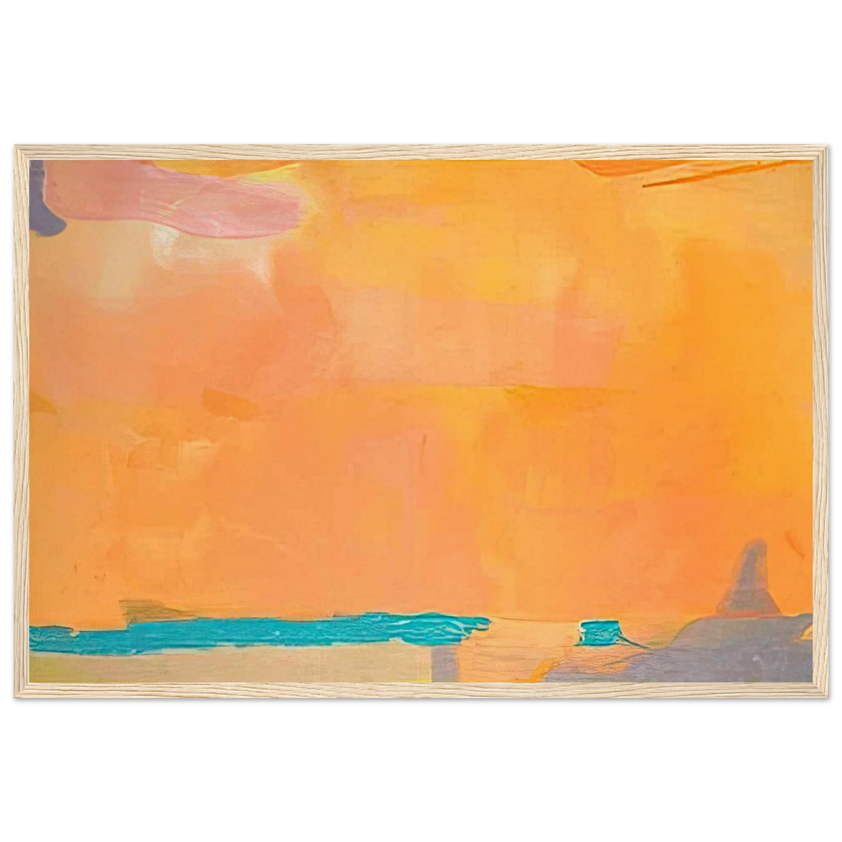 Royal Fireworks - 1975 Framed Poster | Helen Frankenthaler Framed Prints Wall Art | Frankenthaler Helen