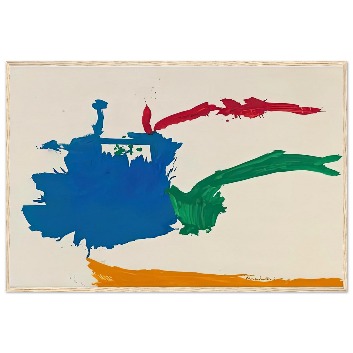 Italian Beach, 1960- Framed Poster | Helen Frankenthaler Framed Prints Wall Art | Frankenthaler Helen