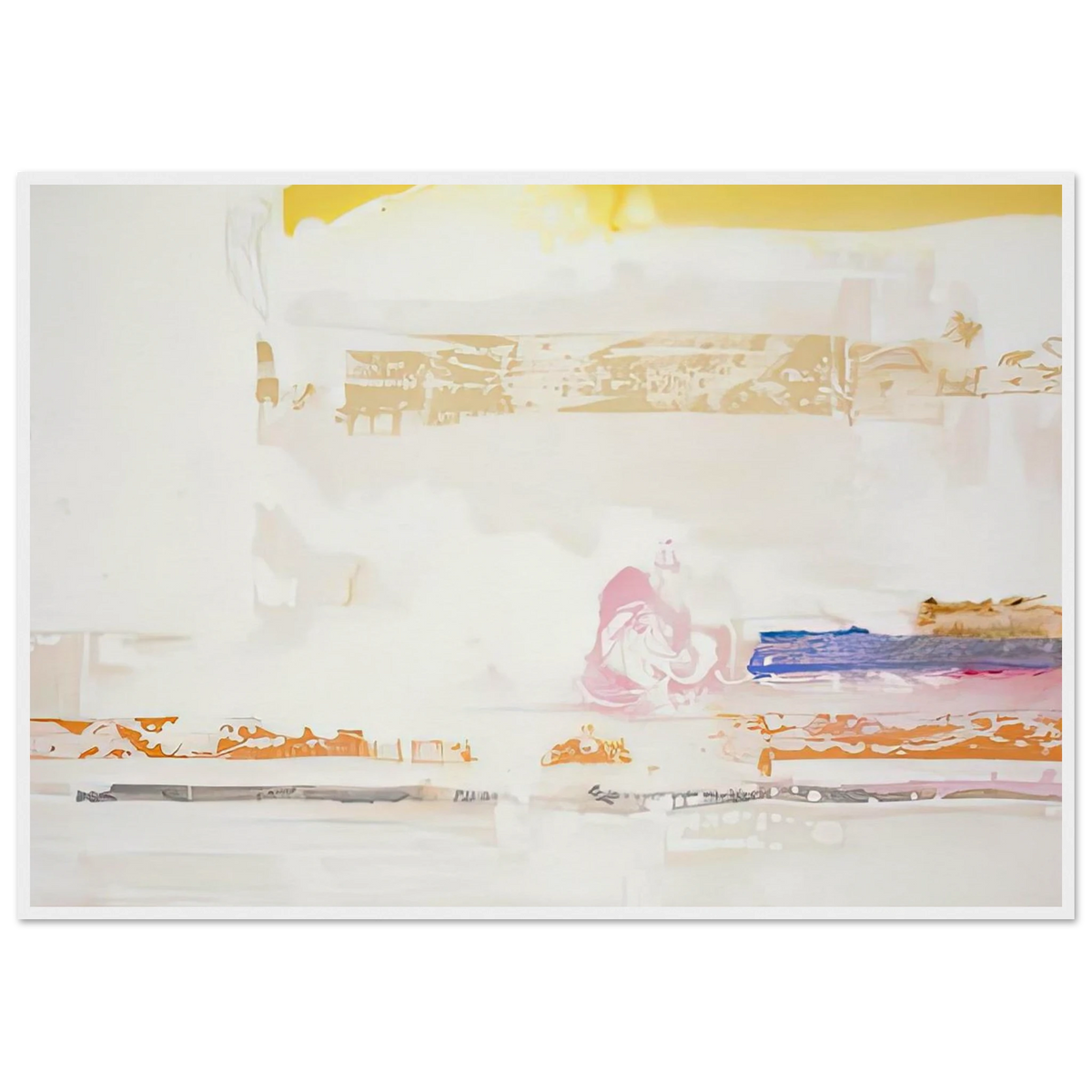 Snow Basin, 1990- Framed Poster | Helen Frankenthaler Framed Prints Wall Art | Frankenthaler Helen