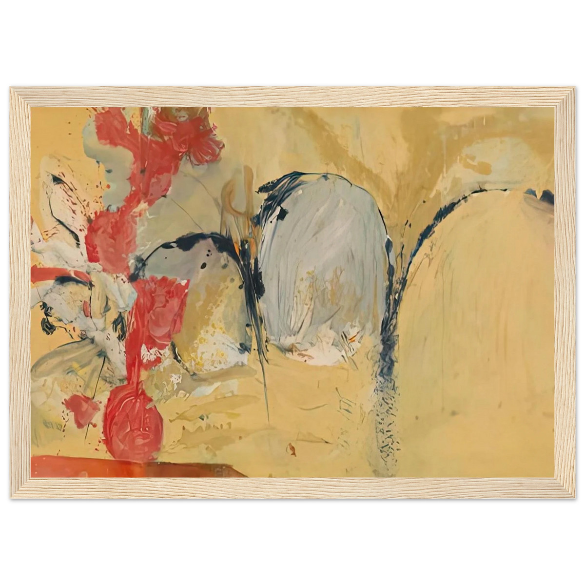 Large Abstract Still Life, 1951- Framed Poster | Helen Frankenthaler Framed Prints Wall Art | Frankenthaler Helen