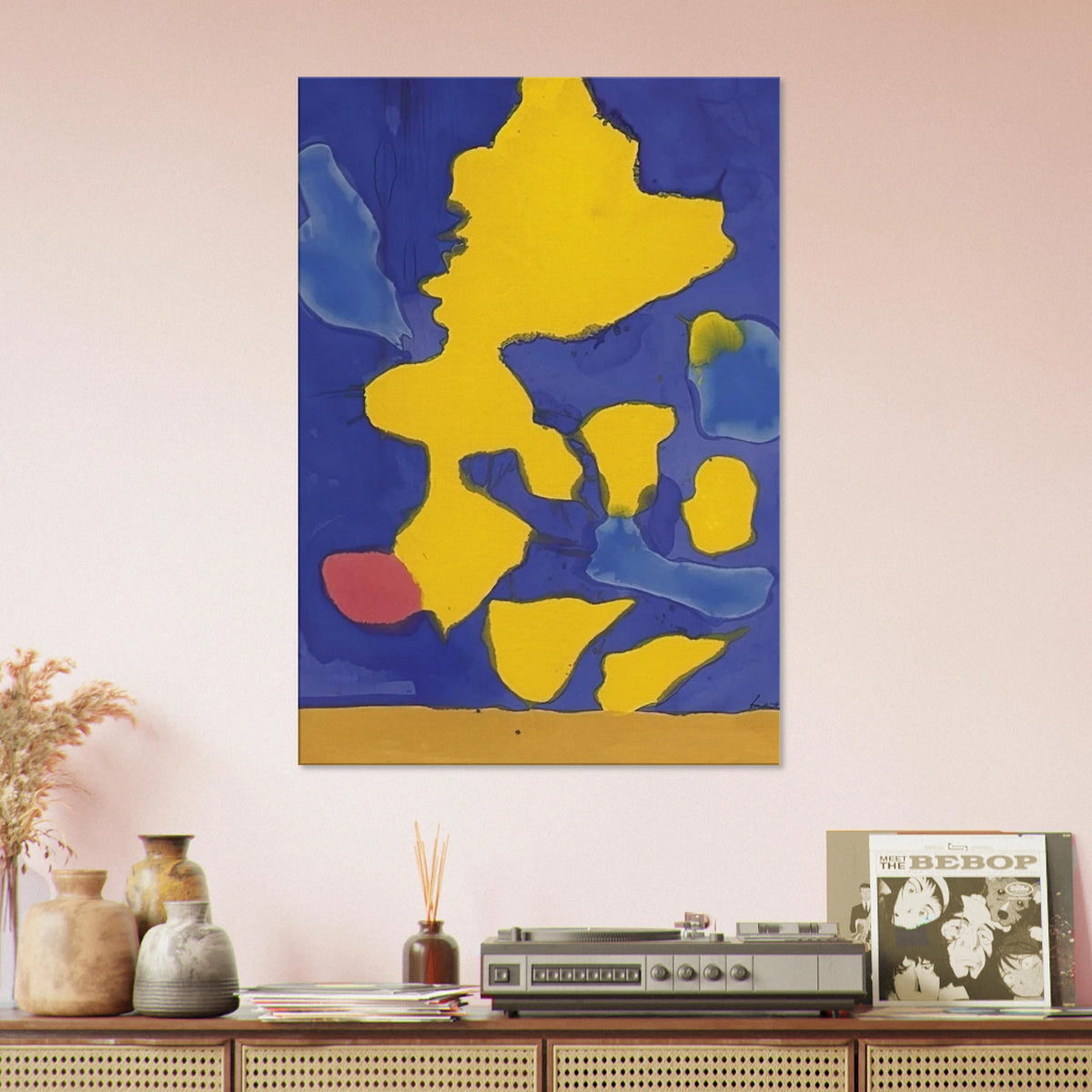 Saturn Revisited - 1964 Canvas | Helen Frankenthaler Canvas | Frankenthaler Helen