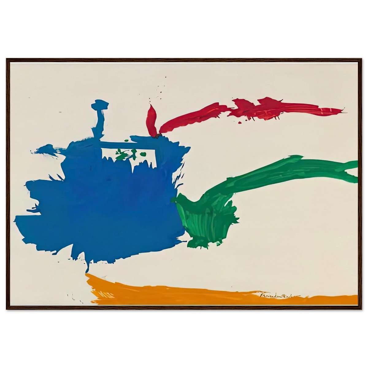 Italian Beach, 1960- Framed Poster | Helen Frankenthaler Framed Prints Wall Art | Frankenthaler Helen