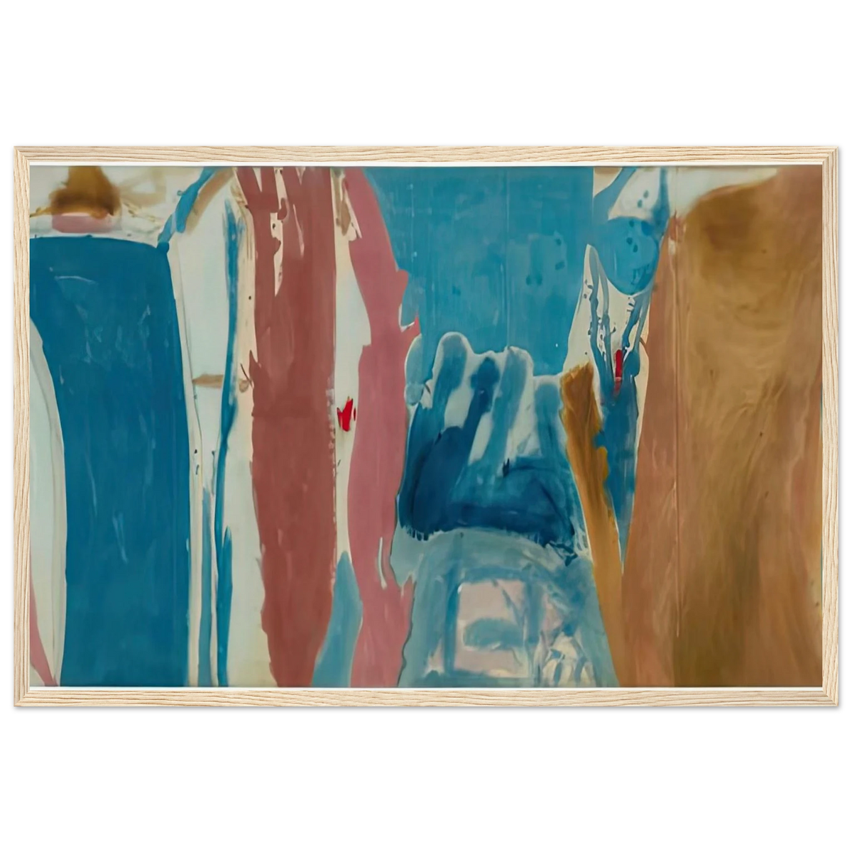 Open Wall, 1953- Framed Poster | Helen Frankenthaler Framed Prints Wall Art | Frankenthaler Helen