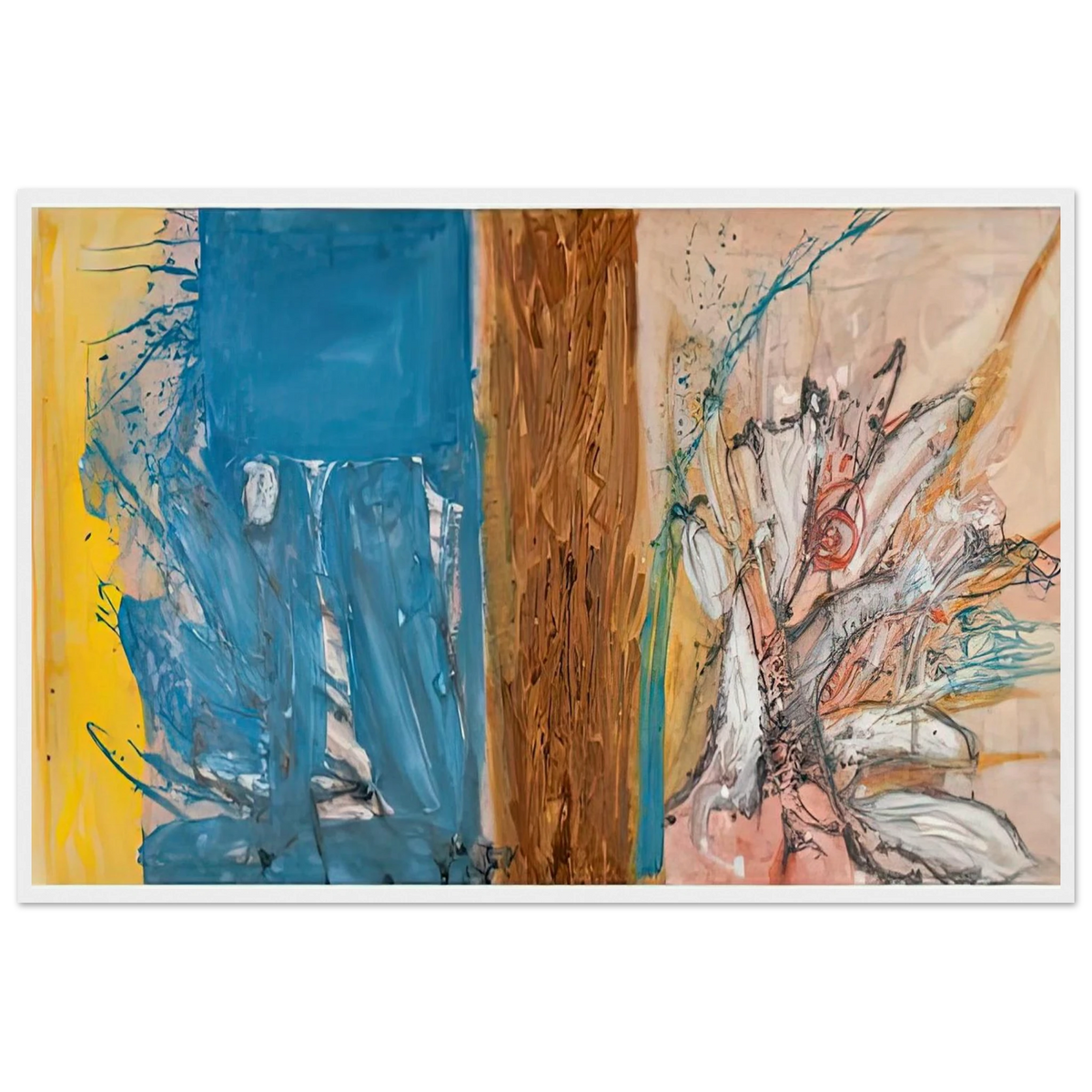 The Façade, 1954- Framed Poster | Helen Frankenthaler Framed Prints Wall Art | Frankenthaler Helen