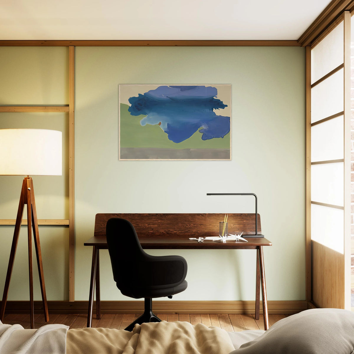The Bay, 1963- Framed Poster | Helen Frankenthaler Framed Prints Wall Art | Frankenthaler Helen