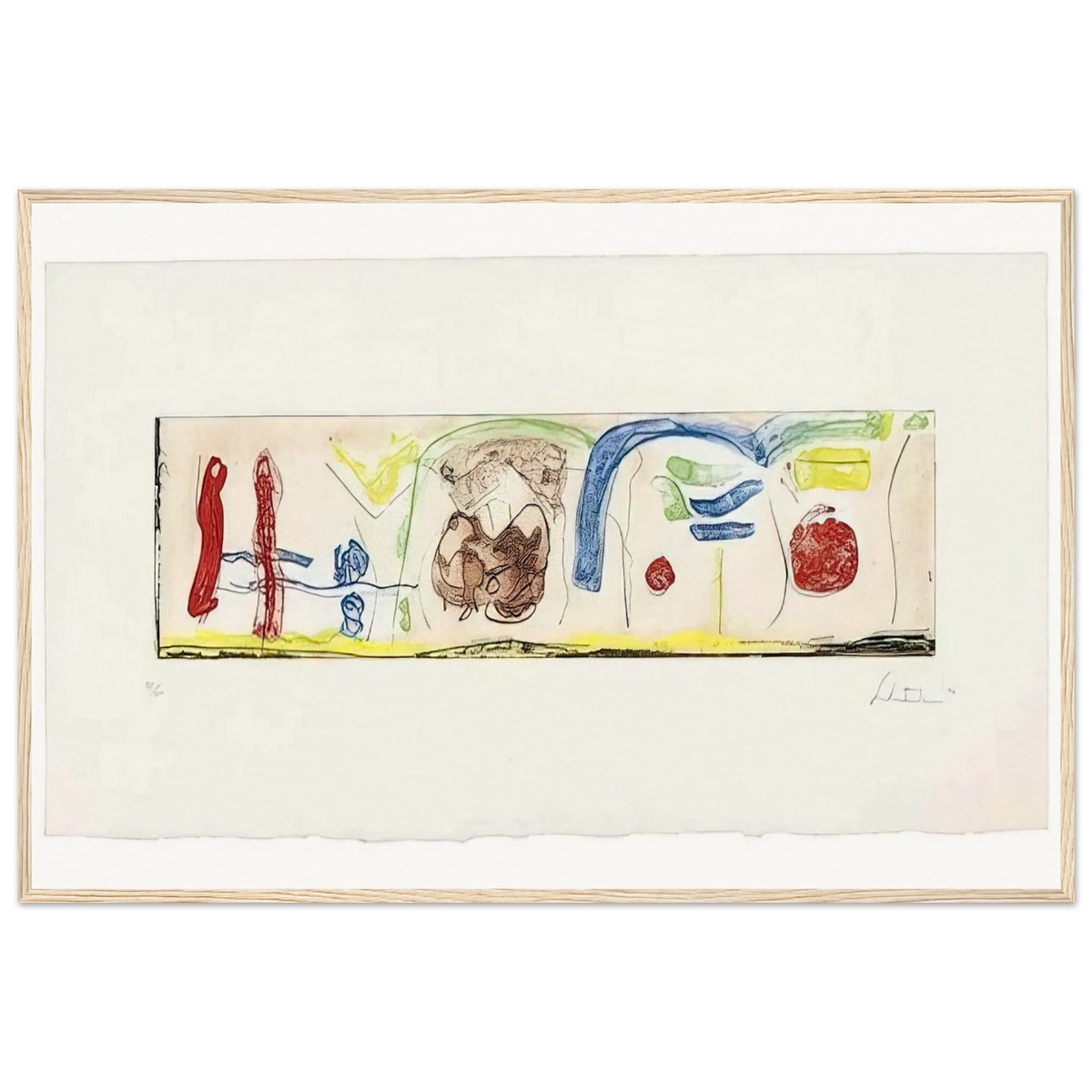 Bridges - 1996 Framed Poster | Helen Frankenthaler Framed Prints Wall Art | Frankenthaler Helen