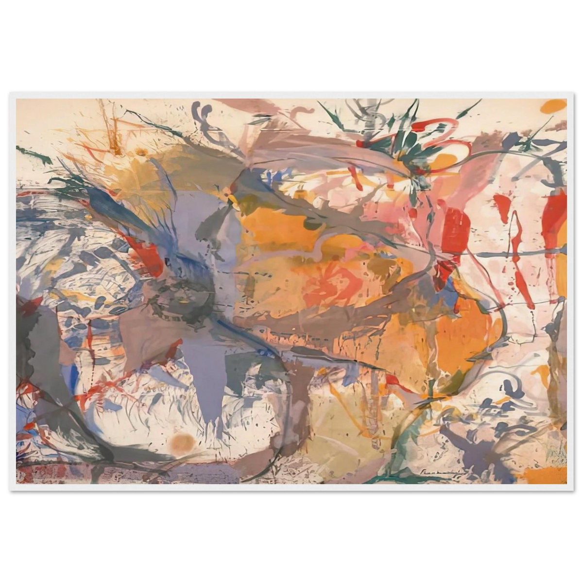 Before the Caves, 1958- Framed Poster | Helen Frankenthaler Framed Prints Wall Art | Frankenthaler Helen