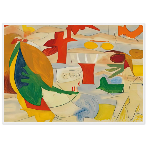 Abstract Landscape, 1951- Framed Poster | Helen Frankenthaler Framed Prints Wall Art | Frankenthaler Helen