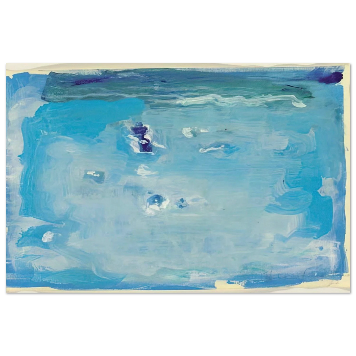 Untitled - Color Field Painting, Lyrical Abstraction Poster | Helen Frankenthaler Poster | Frankenthaler Helen